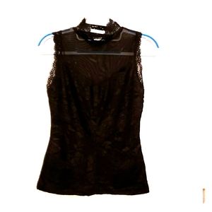 Black sheer top